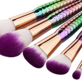 5-Piece Set: Rainbow Makeup Brushes