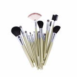 19-Piece : Professional Makeup Brush Set with World-Map Pouch