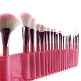 22-Piece : Professional Pink-Colored Makeup Brush Set