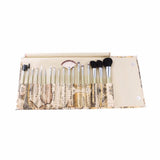 19-Piece : Professional Makeup Brush Set with World-Map Pouch