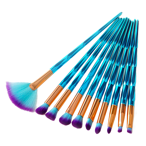 10-Pack: Diamond  Makeup Brush Collection