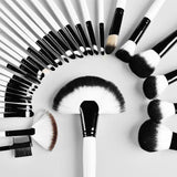 32-Piece Makeup Brush Set with a vegan-leather pouch