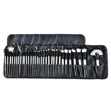 32-Piece Makeup Brush Set with a vegan-leather pouch
