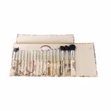 19-Piece : Professional Makeup Brush Set with World-Map Pouch
