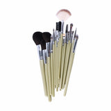 19-Piece : Professional Makeup Brush Set with World-Map Pouch