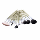 19-Piece : Professional Makeup Brush Set with World-Map Pouch