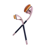 9-Piece Oval Makeup Brush Set