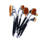 9-Piece Oval Makeup Brush Set