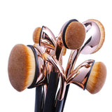 9-Piece Oval Makeup Brush Set