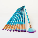 10-Pack: Diamond  Makeup Brush Collection