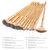 10-Piece Set: Color Fade Makeup Brushes