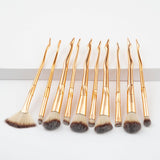 10-Piece Set: Color Fade Makeup Brushes