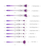 10-Piece Set: Spiral Tower Makeup Brushes