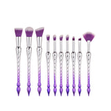 10-Piece Set: Spiral Tower Makeup Brushes