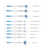 10-Piece Set: Spiral Tower Makeup Brushes