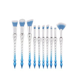 10-Piece Set: Spiral Tower Makeup Brushes