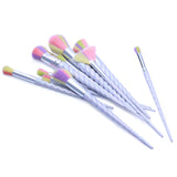 10 Piece Fascinating Unicorn Makeup Brush Set