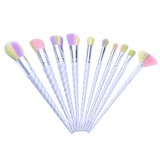 10 Piece Fascinating Unicorn Makeup Brush Set