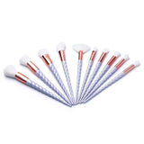 10 Piece Fascinating Unicorn Makeup Brush Set