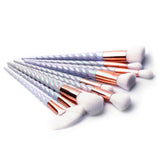 10 Piece Fascinating Unicorn Makeup Brush Set