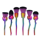 6-Piece Set: Floral Makeup Brushes