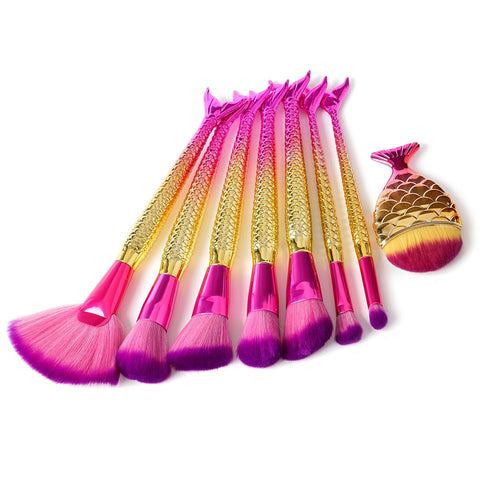 8-Piece Set: Under the Sea Makeup Brushes
