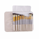 12-Piece : Professional Gold Dust-Colored Makeup Brush Set