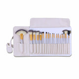 12-Piece : Professional Gold Dust-Colored Makeup Brush Set