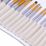 12-Piece : Professional Gold Dust-Colored Makeup Brush Set