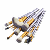 12-Piece : Professional Gold Dust-Colored Makeup Brush Set