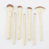 7-Piece Set: Bamboo Makeup Brushes