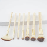 7-Piece Set: Bamboo Makeup Brushes