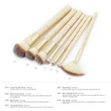 7-Piece Set: Bamboo Makeup Brushes