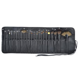 24-Piece : Professional Makeup Brush Kit with Roll-Up Carrying Case
