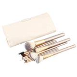 12-Piece: Professional Champagne-Colored Makeup Brush Set
