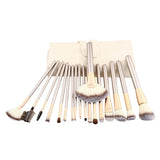 12-Piece: Professional Champagne-Colored Makeup Brush Set