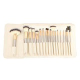 12-Piece: Professional Champagne-Colored Makeup Brush Set
