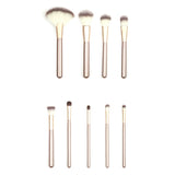 12-Piece: Professional Champagne-Colored Makeup Brush Set