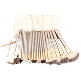 12-Piece: Professional Champagne-Colored Makeup Brush Set