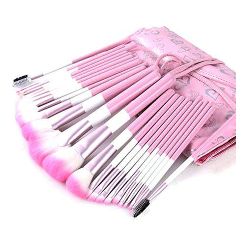 24-Piece : Professional Makeup Brush Set with Carrying Case