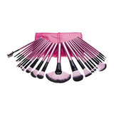 24-Piece : Hot Pink Makeup Brush Set with Carrying Case