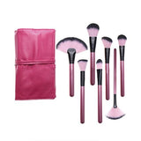 24-Piece : Hot Pink Makeup Brush Set with Carrying Case