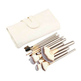 12-Piece: Champagne Gold Makeup Brush Set