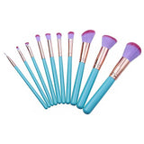 10-Piece : Mermaid Makeup Brush Set