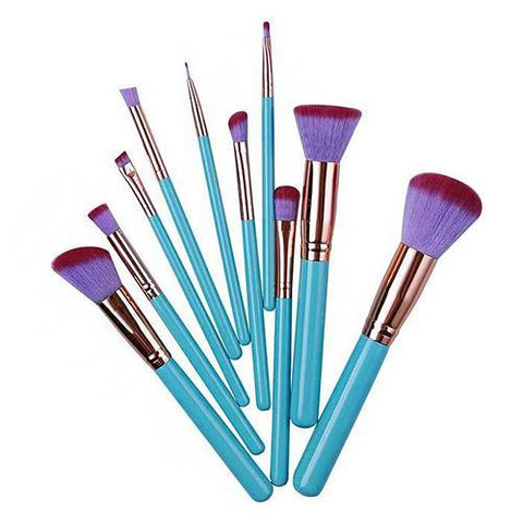 10-Piece : Mermaid Makeup Brush Set