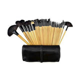 32-Piece : Professional Makeup Brush Set with Vegan-Leather Case