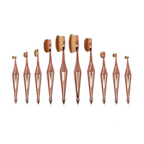 10PC : Round Makeup brushes
