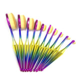 10PC : Round Makeup brushes