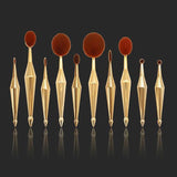 10PC : Round Makeup brushes