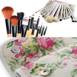 12-Piece : Makeup Brush Set with Case